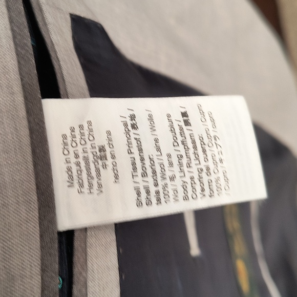 J.Crew Gray Wool Blazer Sport Coat Sz 40S Men - Picture 14 of 17